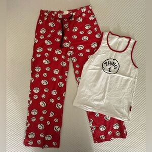 Dr. Seuss Thing 1 Red Pajama Set
